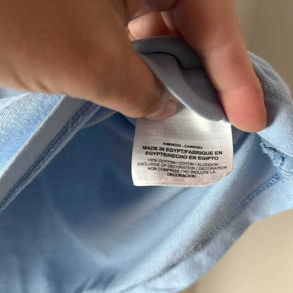 Nike Air Sky Blue‎ Crop Top Tee Size Small - Picture 4 of 5